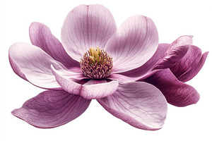 Stunning Magnolia Blossom Close Up P, a Photo by Pixeness Studio