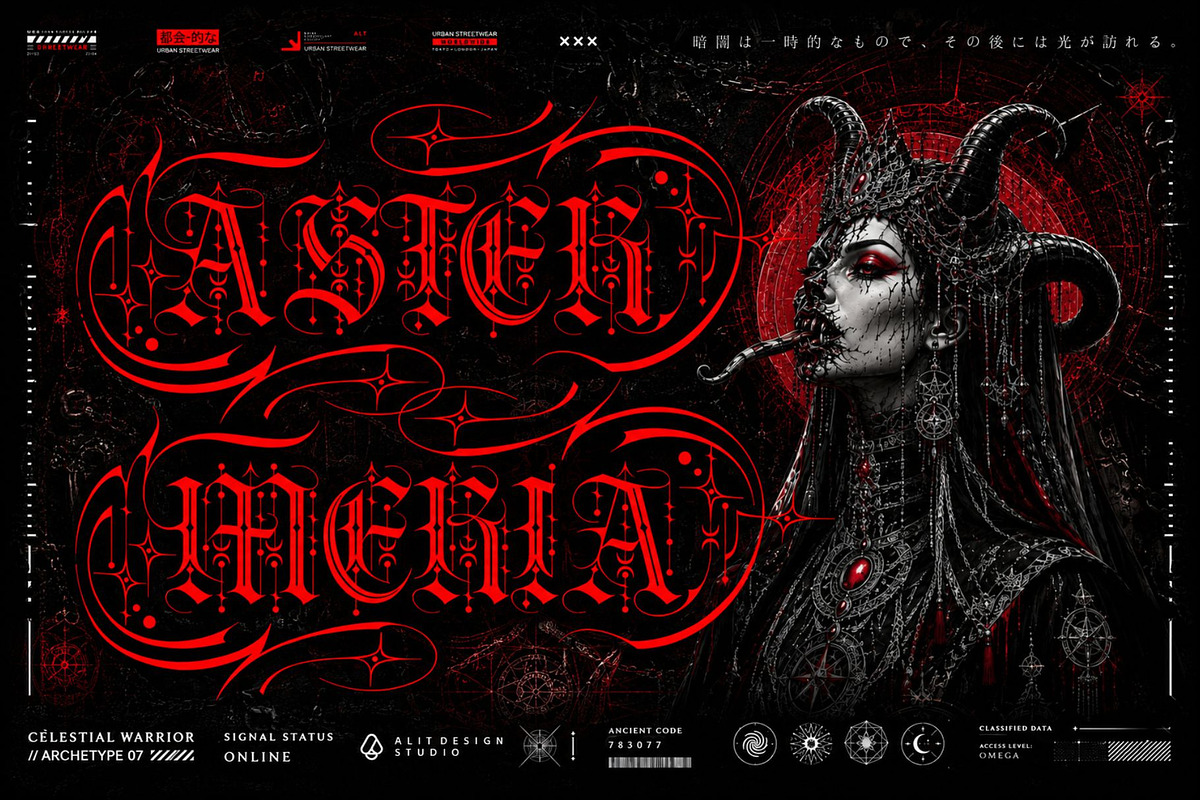 Dread Gothic Typeface, a Blackletter Font by alit design (Photo 16 of 22)