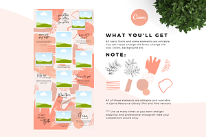 Peach Perfect Canva Instagram Puzzle