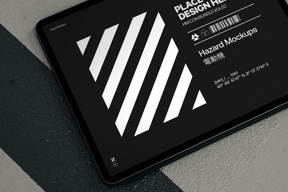 Industrial iPad Pro Mockup, an iPad Mockup by HAZARD MOCKUPS (Photo 6 of 7)