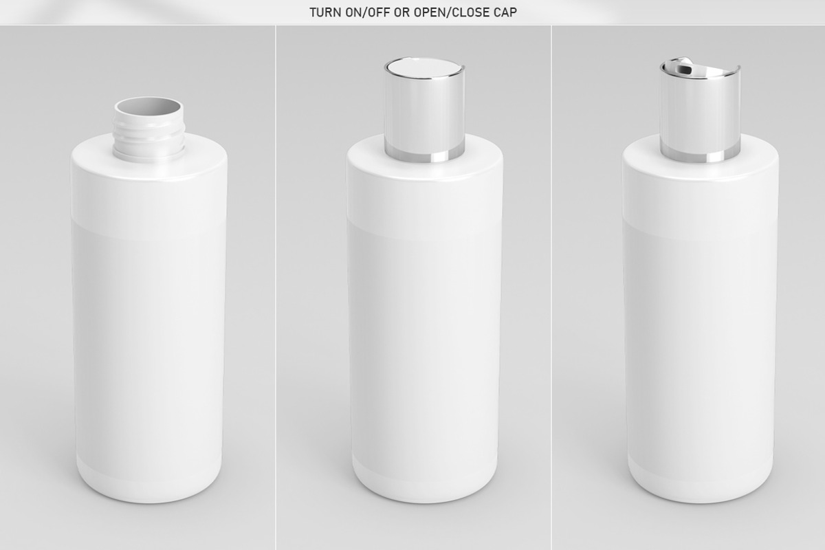 Cleansing Gel Bottle Mock-Up, a Mockup by MassDream (Photo 9 of 9)