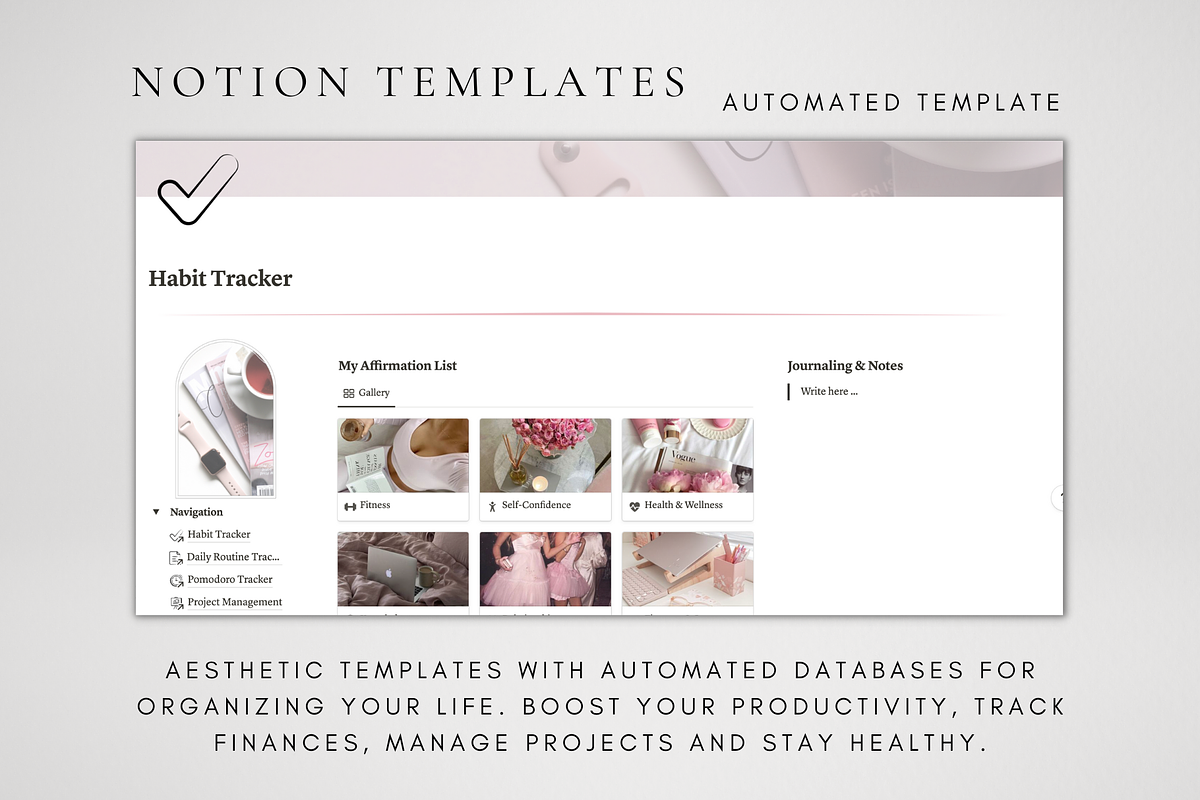 MEGA Notion Life Organizer Bundle, a Templates & Theme by BRANDcontent (Photo 3 of 9)