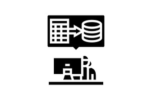 data entry administrative assistant, an Object Illustration by pikepicture