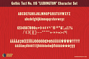 Ludington Vintage Letterpress Font, a Sans Serif Font by Paper Moon Graphic Supply (Thumbnail 4 of 9)