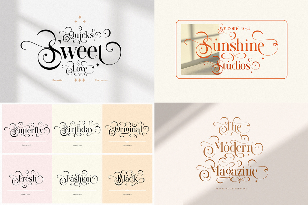 Handwritten fonts collection preview 4