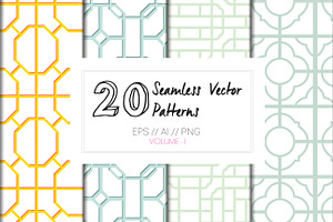 Seamless Vector Geometric Patterns