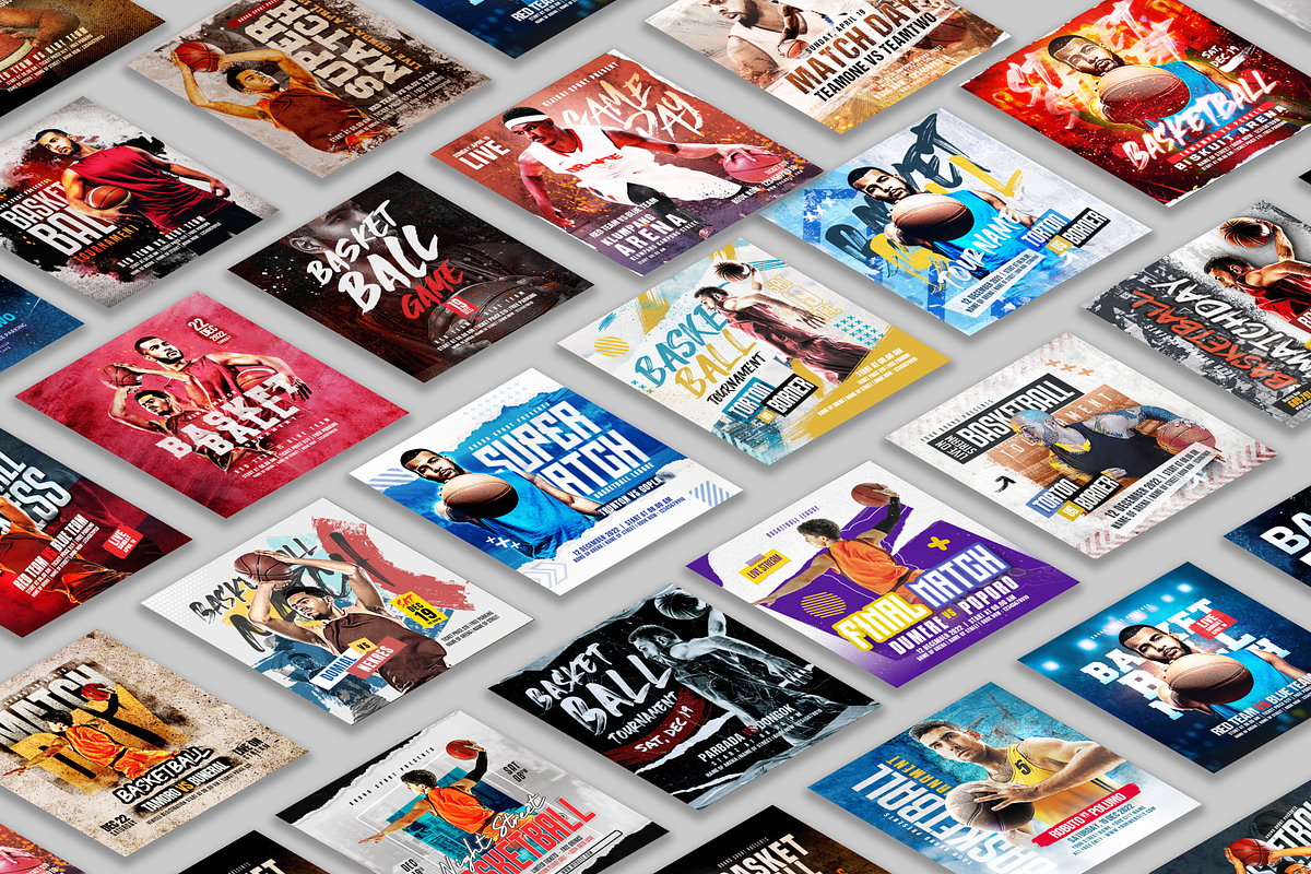 50 Basketball Flyer Template Bundle, a Flyer Template by NanoAgency (Photo 2 of 2)