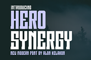 Hero Synergy, a Serif Font by alon kelakon (Thumbnail 1 of 5)