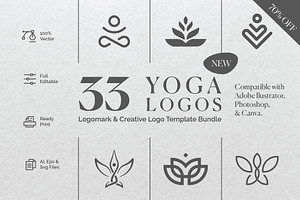 Yoga Logo Kit, a Branding & Logo Template by Minimalist Logos
