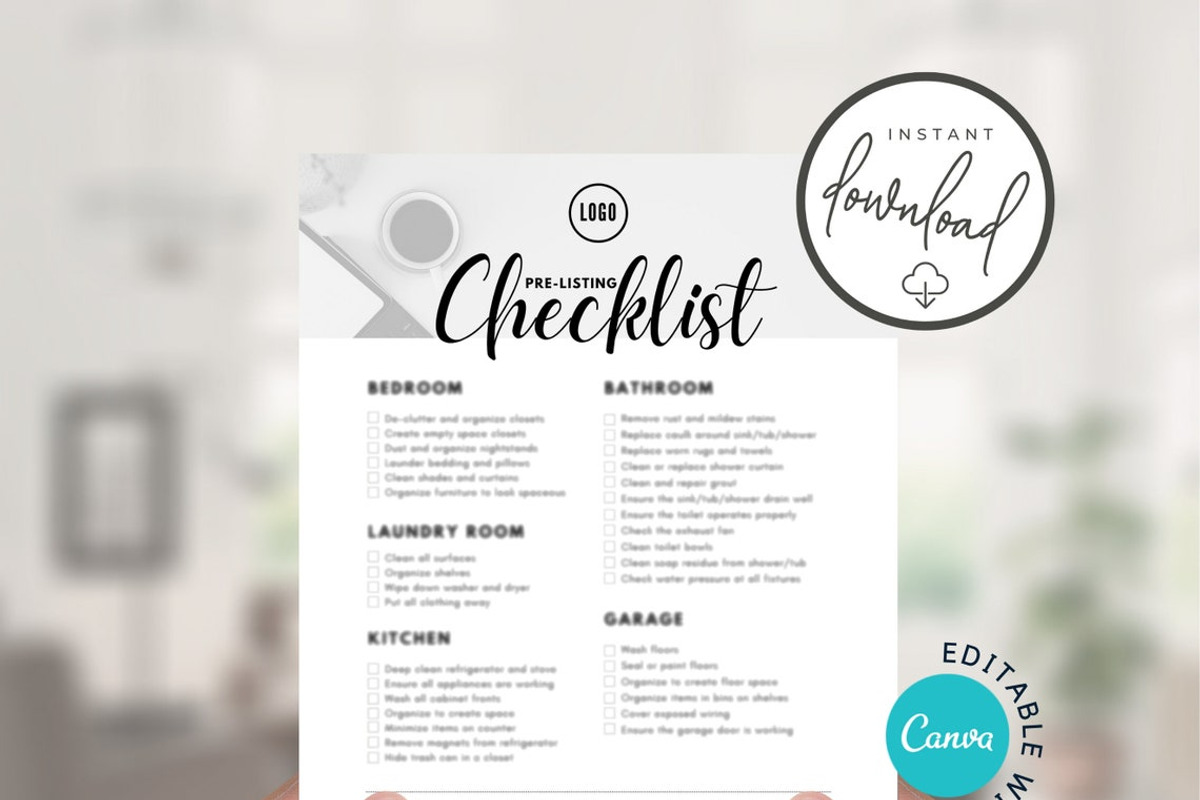 Pre-Listing Checklist Flyer CANVA, a Flyer Template by RealEstateDreams (Photo 4 of 4)