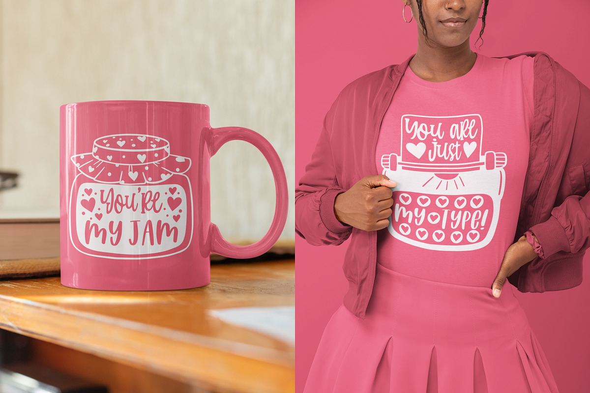 Valentine Pun designs bundle, an Illustration by Brushed Rose (Photo 2 of 6)