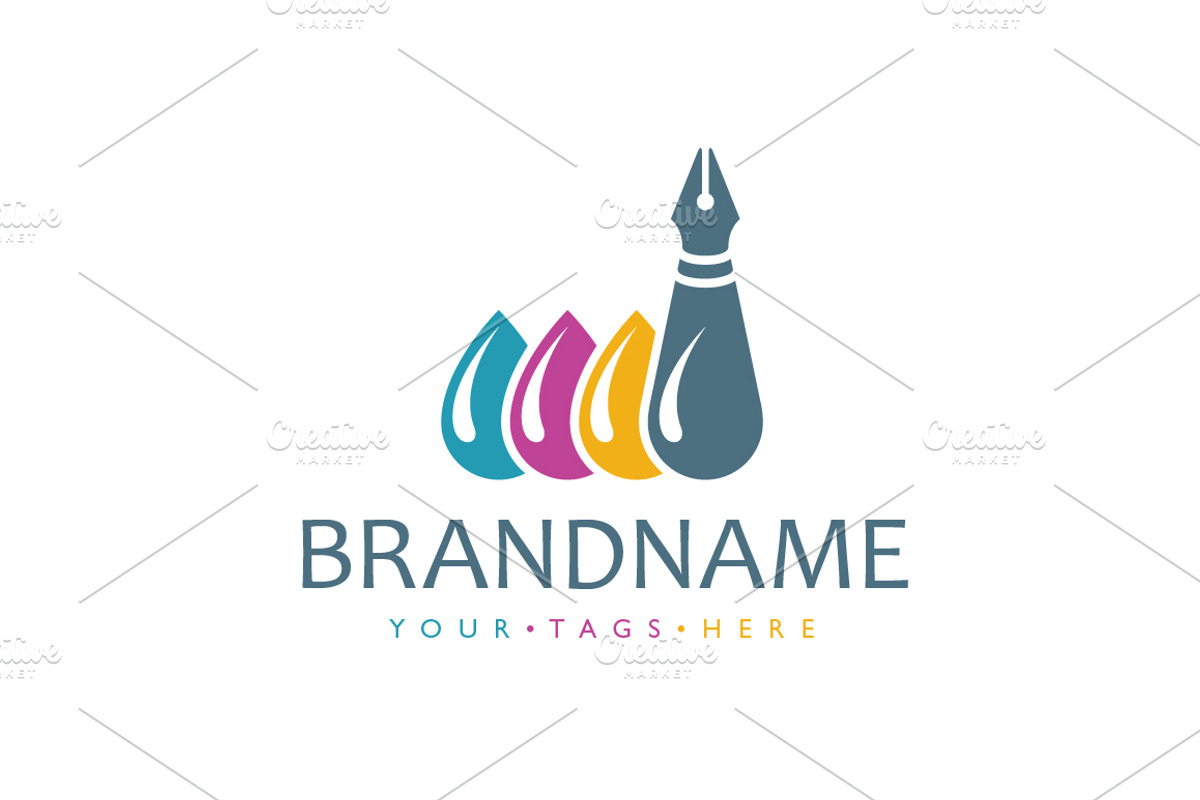 Ink Factory Logo, a Branding & Logo Template by ARTE MIGUEL
