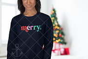 Colorful merry SVG, PNG Christmas, an Object Graphic by Atlantic Artistry (Thumbnail 3 of 3)