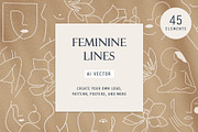 Feminine Lines | Illustrations, an Illustration by designerbianca (Thumbnail 1 of 9)