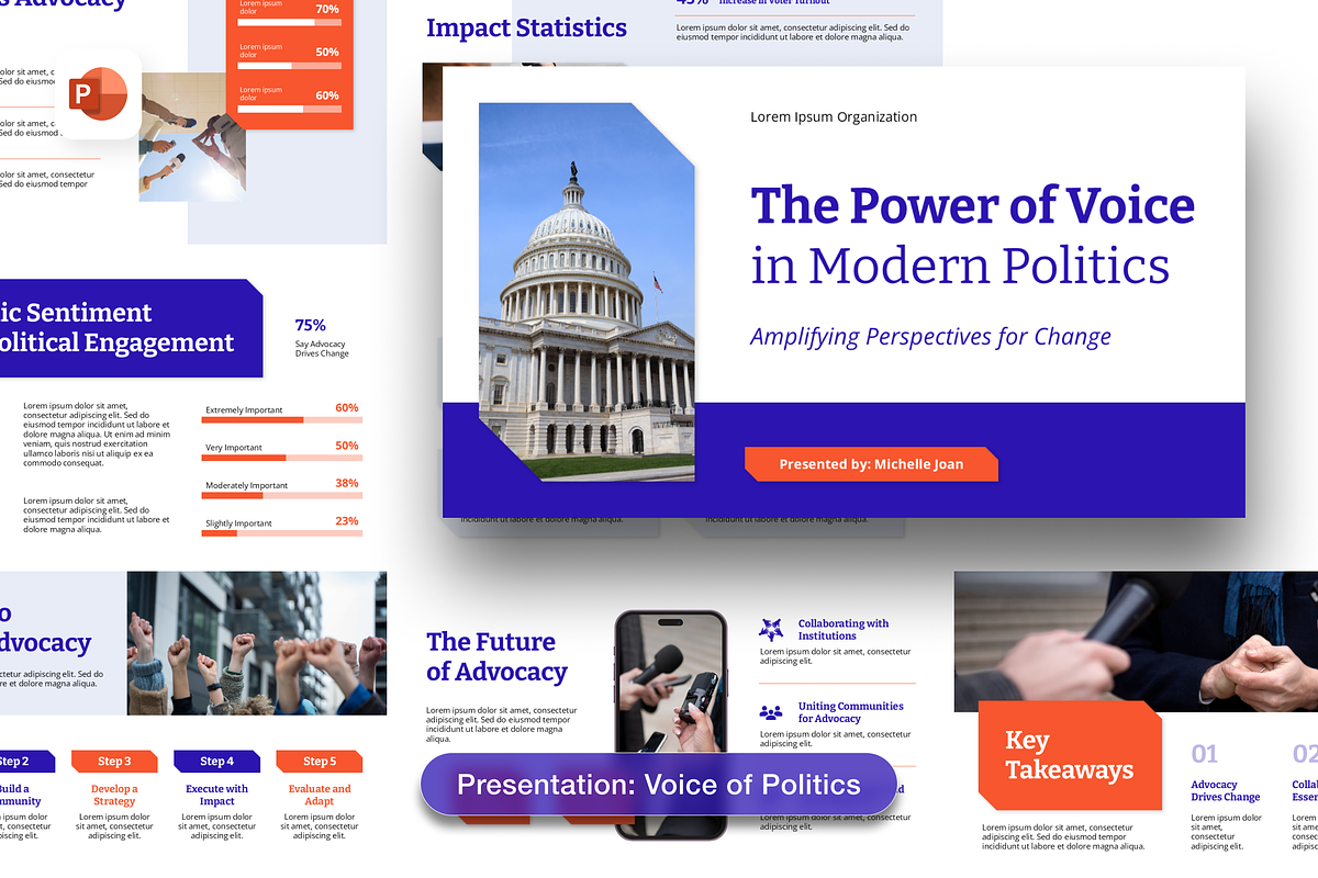 Voice of Politics, a Presentation Template by Sixtemp (Photo 1 of 3)