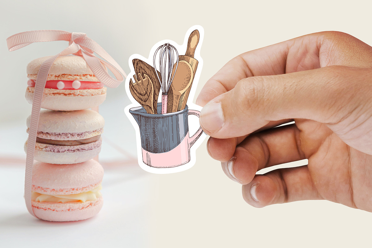 Smell of baking hand drawn set, a Food Illustration by handsketched (Photo 4 of 9)