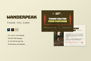 Wanderpeak - Thank You Card, a Card Template by StreaksideStd (Thumbnail 2 of 3)