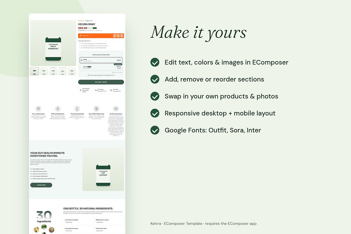 Kelvra - Shopify EComposer Template, a Shopify Template by Boost Convert (Photo 4 of 11)