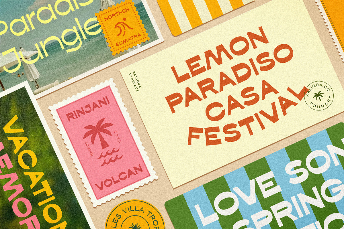 Kaligra Tropicana Sans, a Sans Serif Font by Kaligra.co (Photo 10 of 22)
