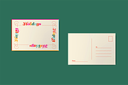 Bright & Cheerful Holiday Postcards, a Card Template by mina (Thumbnail 2 of 3)
