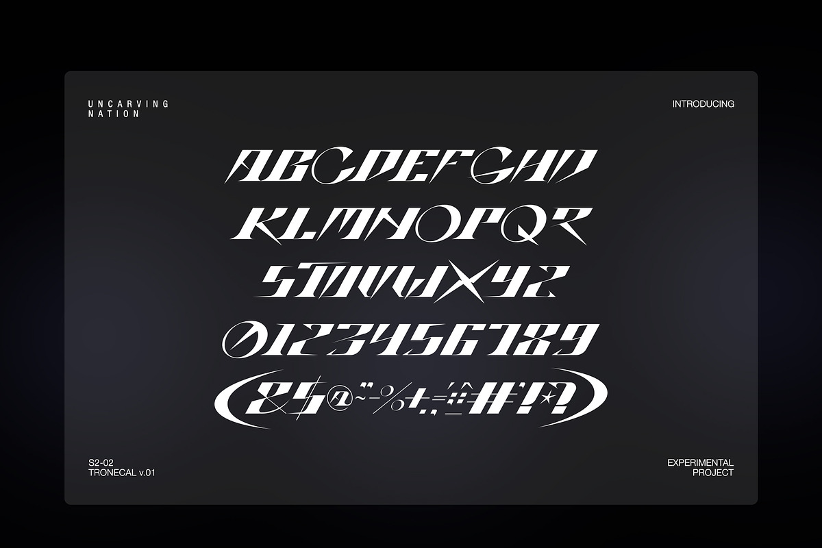 Tronecal - Display Font, a Font by Uncarving (Photo 2 of 4)