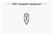 Writing Tools and Pen Icons Set, an Outline Icon by Designfour (Thumbnail 2 of 7)