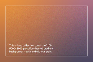 Coffee 100 Gradient Backgrounds