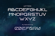 Spacesing. Futuristic font, a Font by Olga Ryzychenko (Thumbnail 2 of 5)