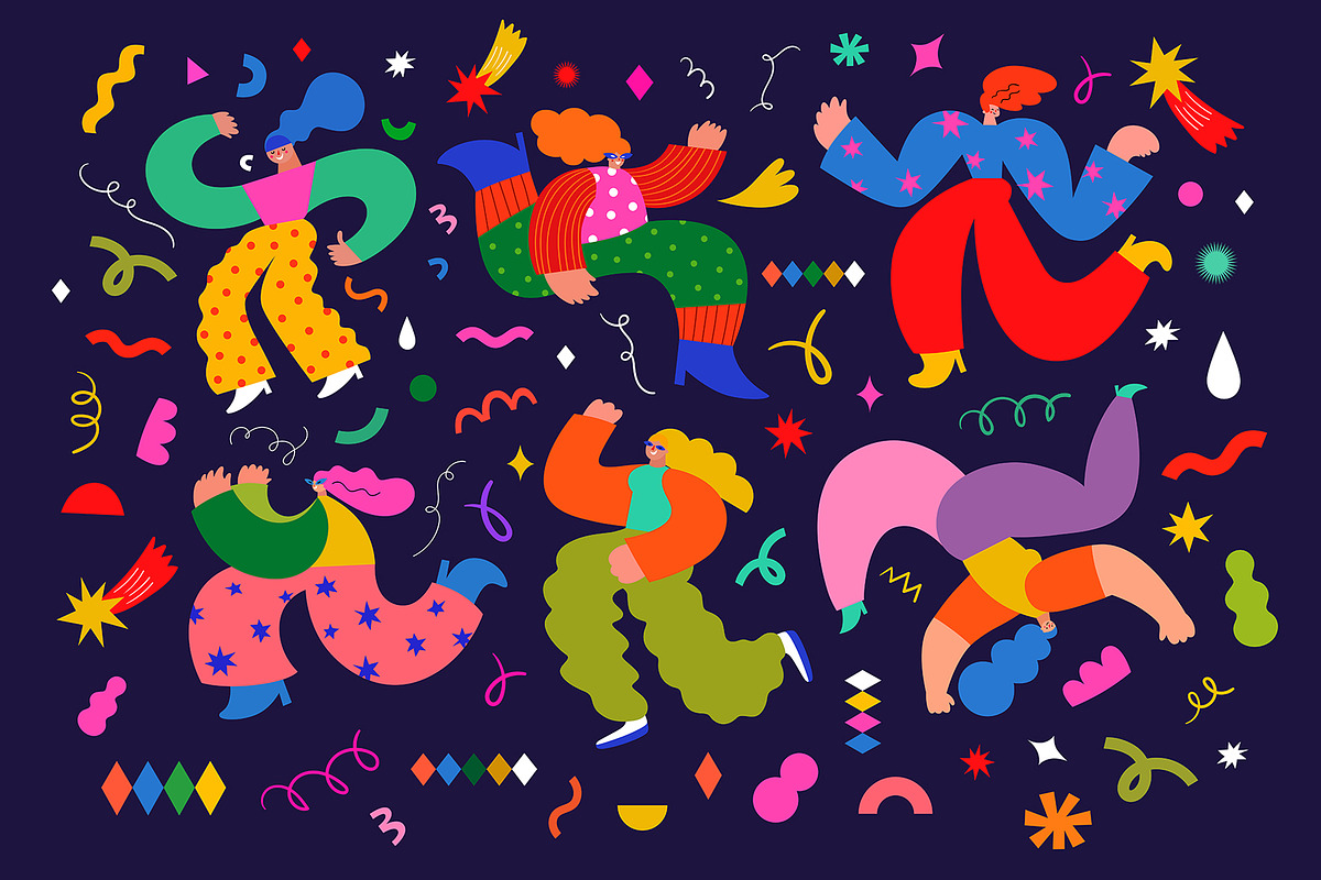 Happy Carnival collection!, a Person Illustration by MoleskoStudio (Photo 4 of 9)