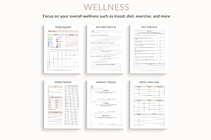 Wellness Planner Canva Template