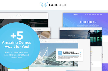Buildex - Architecture Agency, a WordPress Template by Zemez