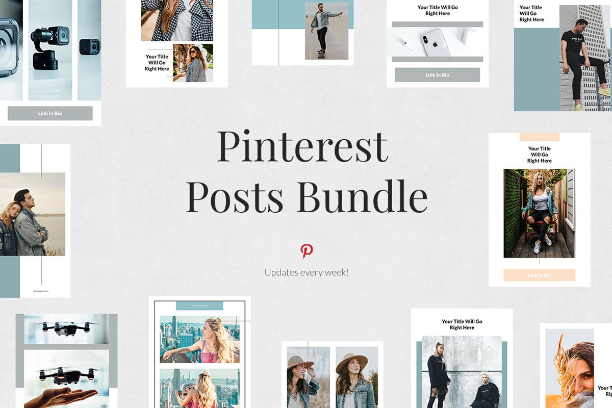 Pinterest Posts Bundle, a Social Media Template by Social Corner Graphics (Photo 1 of 37)