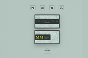 Pastel Blue Resume / Card Template, a Resume Template by MH Design Template (Thumbnail 3 of 4)