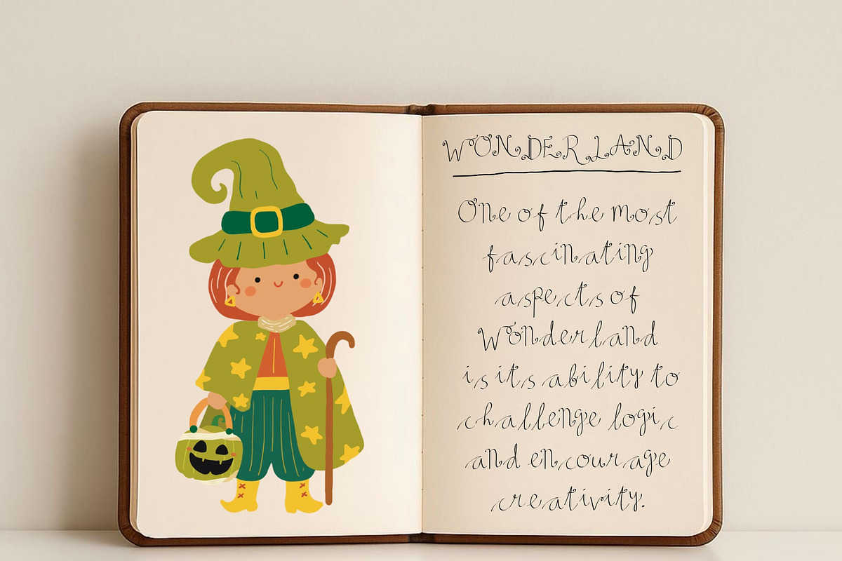 Whimsical handwritten font - curly, a Script Font by Mussbolo Studio (Photo 3 of 3)