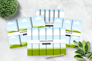 Canva Cover for 6 Digital Papers, a Presentation Template by illuztrate