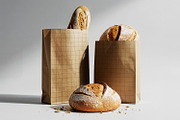 Bread Paper Bag Mockup, a Packaging Mockup by Nathatype (Thumbnail 3 of 9)