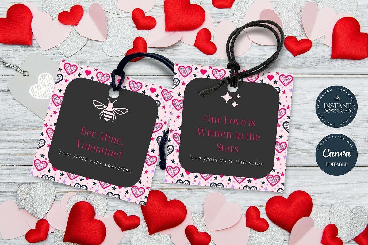 Valentines Gift labels 2x2, a Stationery Template by Tracia Creative (Photo 4 of 4)