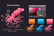 Deep Sea Creature Illustrations, an Animal Illustration by ThePixelLibrary (Thumbnail 7 of 11)
