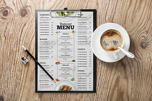 Restaurant Menu, a Flyer Template by Stock_Design
