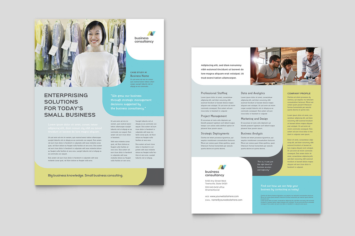 Business Consultant Datasheet, a Flyer Template by StockLayouts (Photo 4 of 5)