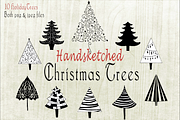 Handsketched Holiday Christmas Trees, a Decorative Illustration by Lone Star I&D (Thumbnail 2 of 5)