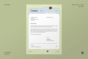 Letterhead Template - Foldo, a Stationery Template by fakhroo