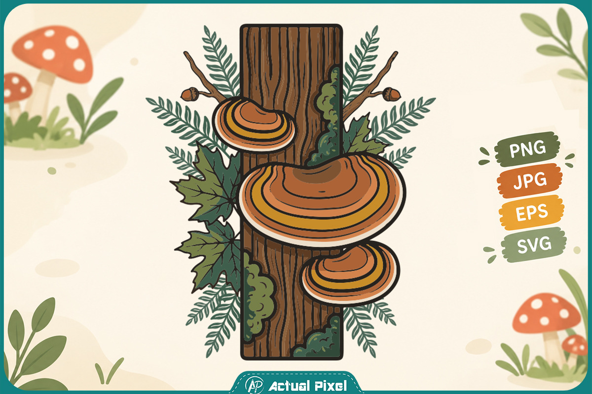 Mushroom Botanical Clipart Bundle, an Object Graphic by Actual Pixel (Photo 13 of 21)