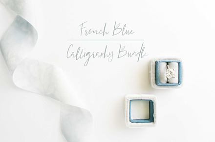 French Blue Wedding Mockup Bundle