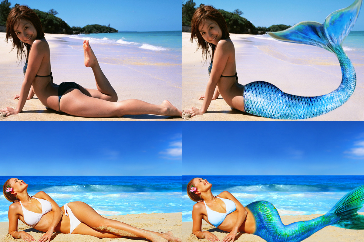 Mermaid Tail Overlays, an Object Graphic by VligCreativeStudio (Photo 2 of 3)