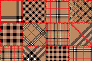 Textile Vector Seamless Patterns