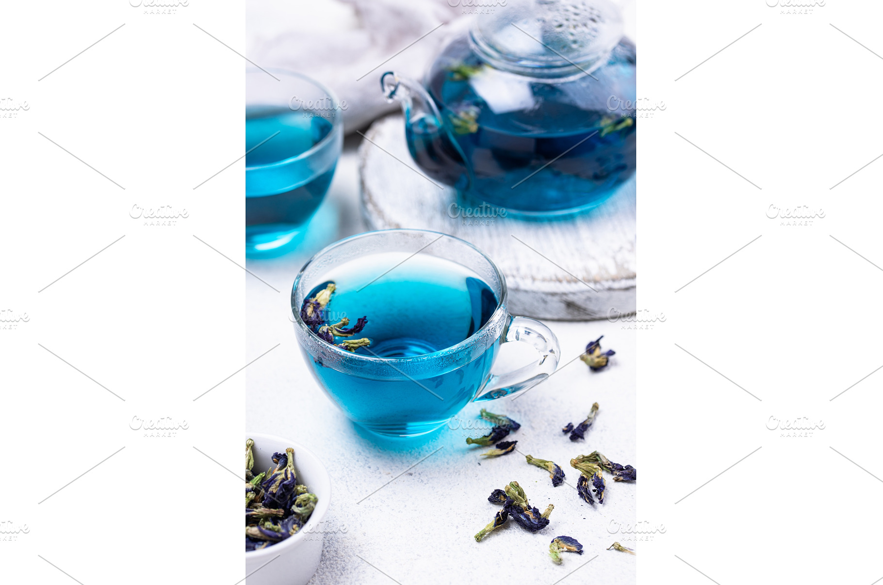 Blue tea Butterfly pea or anchan, a Food & Drink Photo by Yulia Furman