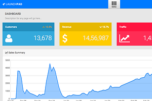 LaunchPad - Responsive Admin