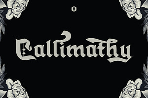 Callimathy - Gothic Blackletter, a Blackletter Font by Anomali Creatype