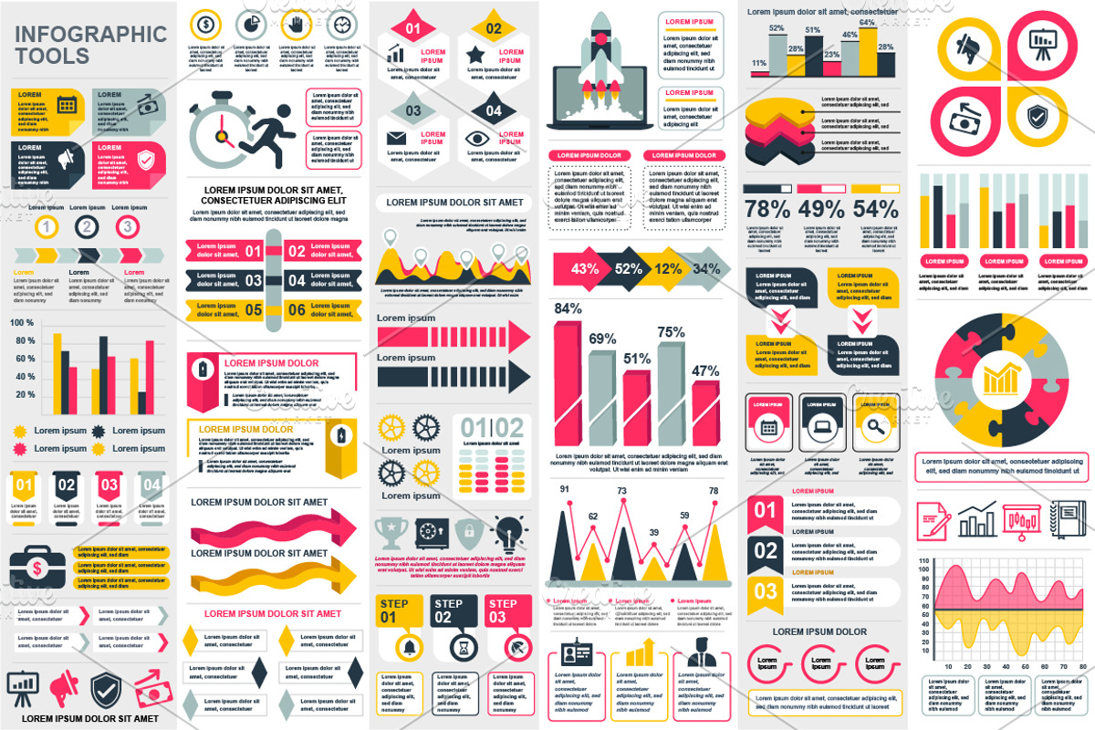 Infographic Elements Mega Bundle, a Presentation Template by alexdndz